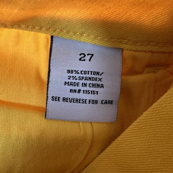 Romeo & Juliet Couture Skinny Jeans Womens Size 27 (27x28) Dandelion Yellow $140 - Picture 14 of 14